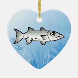 Great Barracuda Ceramic Tree Decoration