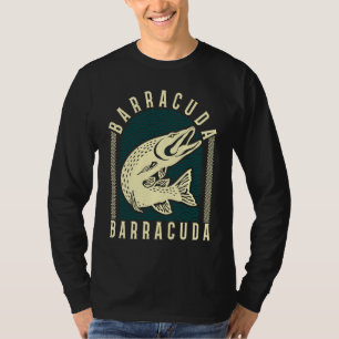 Great Barracuda Cuda Fishing Wildlife Saltwater Fi T-Shirt