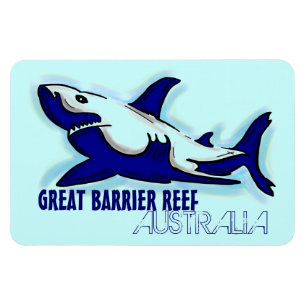 Great Barrier Reef Australia blue shark magnet