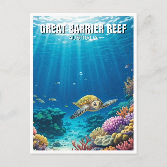 Great Barrier Reef Australia Postcard (Front)