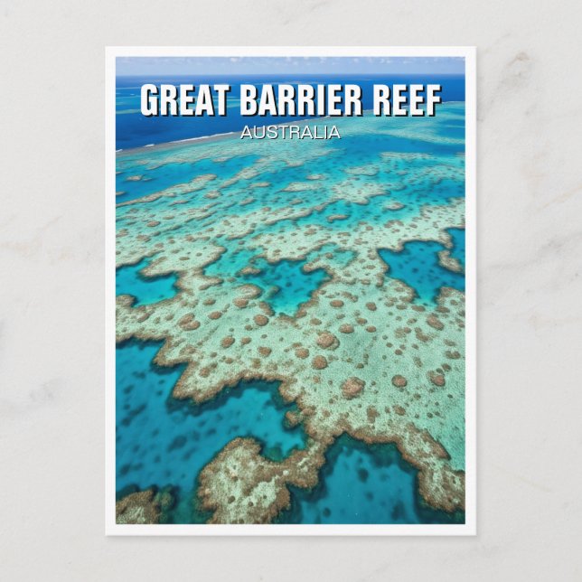 Great Barrier Reef Australia Travel Postcard (Front)