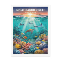 Great Barrier Reef Australia Vintage