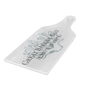 Great Barrier Reef Latitude Longitude Cutting Board