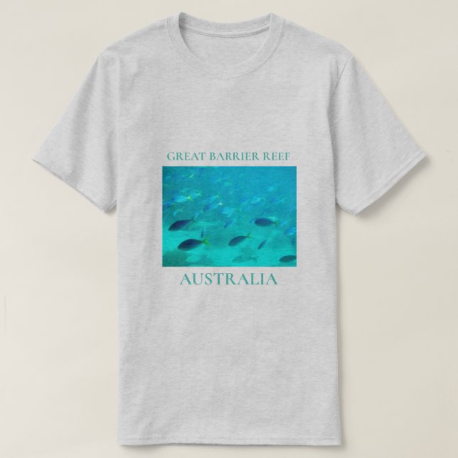 Great Barrier reef Queensland Australia travel T-Shirt (Design Front)