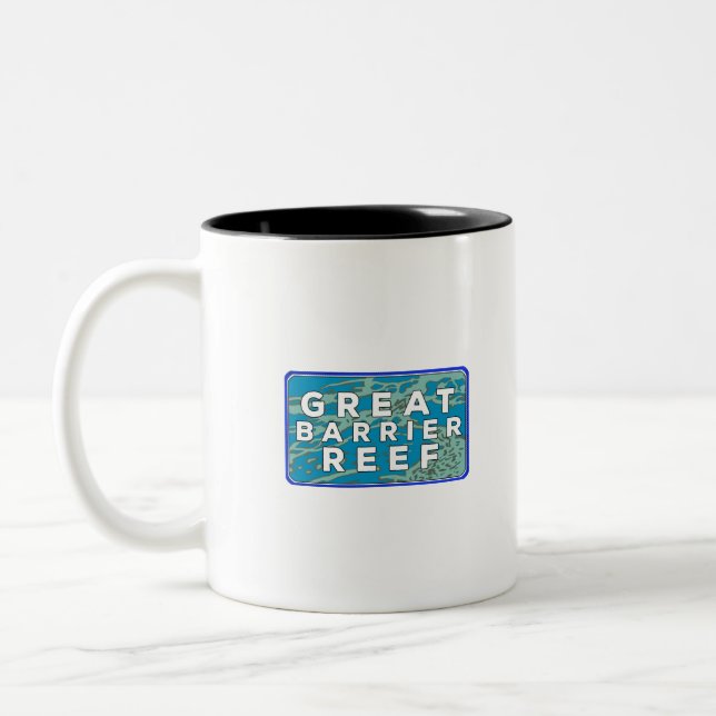 Great Barrier Reef Two-Tone Coffee Mug (Left)