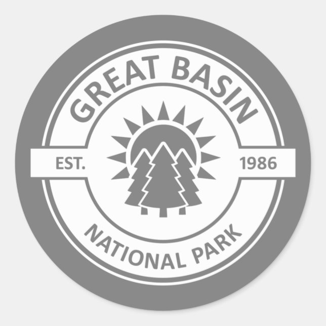 Great Basin National Park Classic Round Sticker (Front)