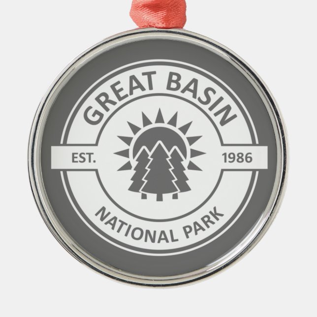 Great Basin National Park Metal Tree Decoration (Front)
