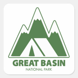 Great Basin National Park Mountains Camping Square Sticker