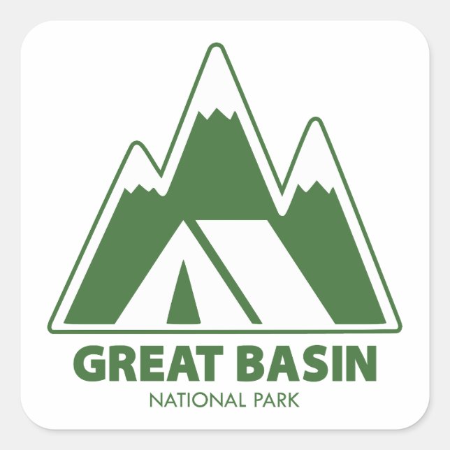 Great Basin National Park Mountains Camping Square Sticker (Front)