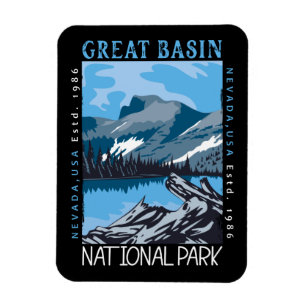 Great Basin National Park Nevada Retro Distressed Magnet