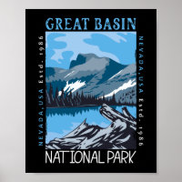 Great Basin National Park Nevada Retro Distressed