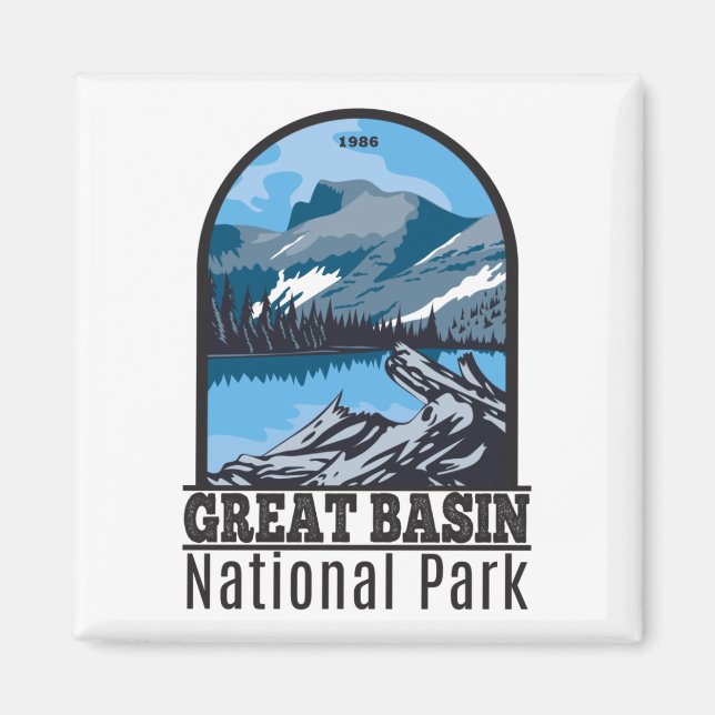 Great Basin National Park Nevada Vintage  Magnet (Front)