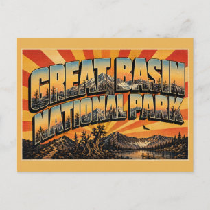 Great Basin National Park Nevada Wheeler Peak Art Postcard