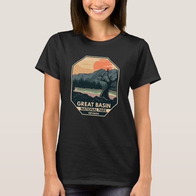 Great Basin National Park Retro Emblem T-Shirt (Front)