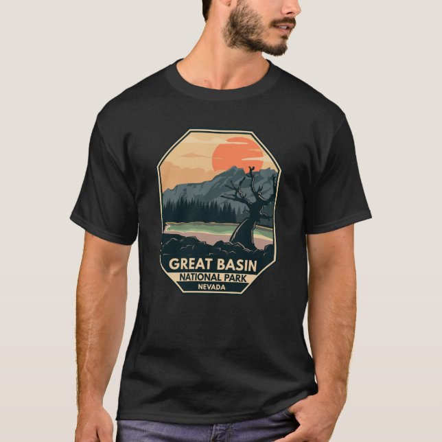 Great Basin National Park Retro Emblem T-Shirt (Front)