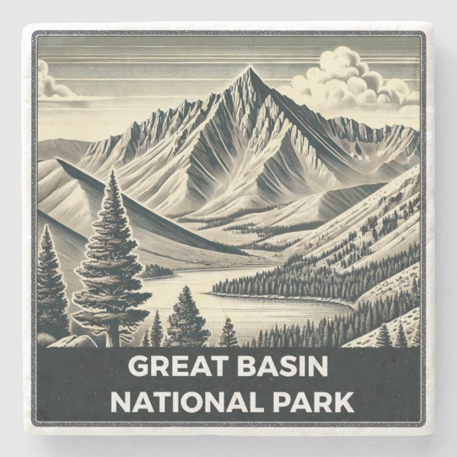 Great Basin National Park Stone Coaster (Front)