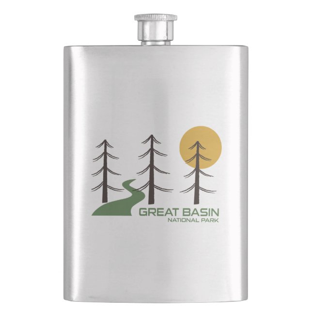 Great Basin National Park Trail Hip Flask (Front)