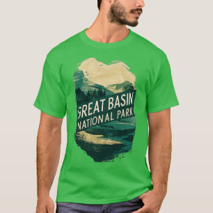 Great Basin National Park Watercolor Illustration T-Shirt