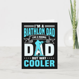 Great Biathlon Dad Saying Cross-country Skiing Men Card