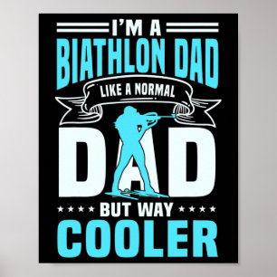 Great Biathlon Dad Saying Cross-country Skiing Men Poster