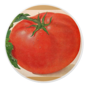 great BIG juicy tomato Ceramic Knob