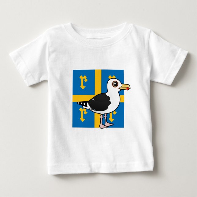 Great Black-backed Gull of Rauma Finland Baby T-Shirt (Front)