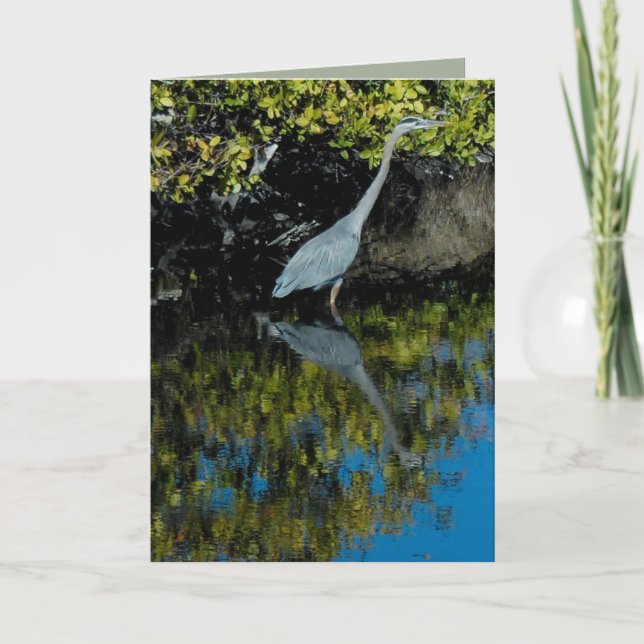Great Blue Heron #1 Greeting Card (Front)