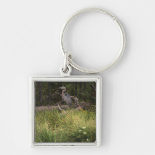 Great Blue Heron 8917 Key Ring
