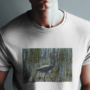 Great Blue Heron Bird Photo T-Shirt