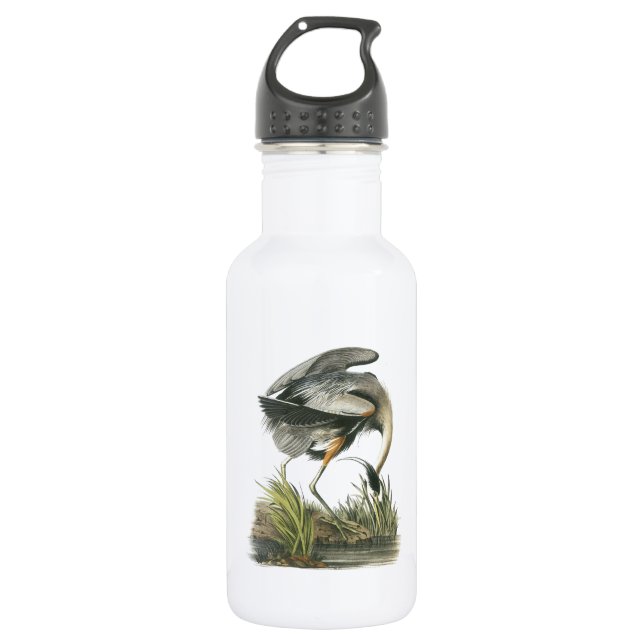 Great Blue Heron by Audubon 532 Ml Water Bottle (Front)