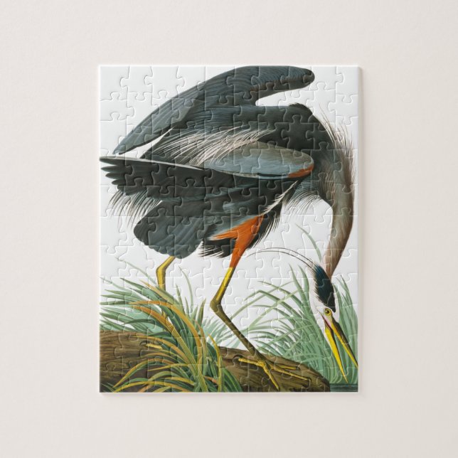 Great Blue Heron by John James Audubon Jigsaw Puzzle (Vertical)