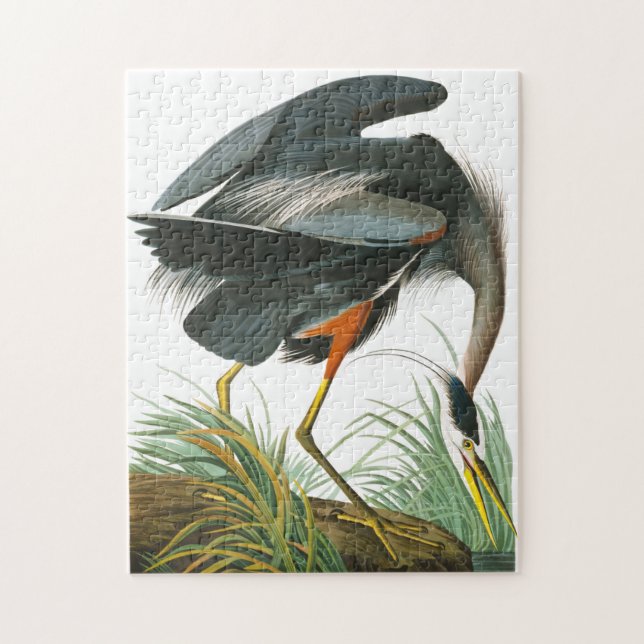 Great Blue Heron by John James Audubon Jigsaw Puzzle (Vertical)