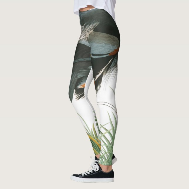 Great Blue Heron by John James Audubon Leggings (Left)