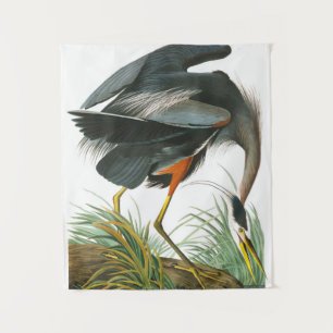 Great Blue Heron by John James Audubon Tapestry