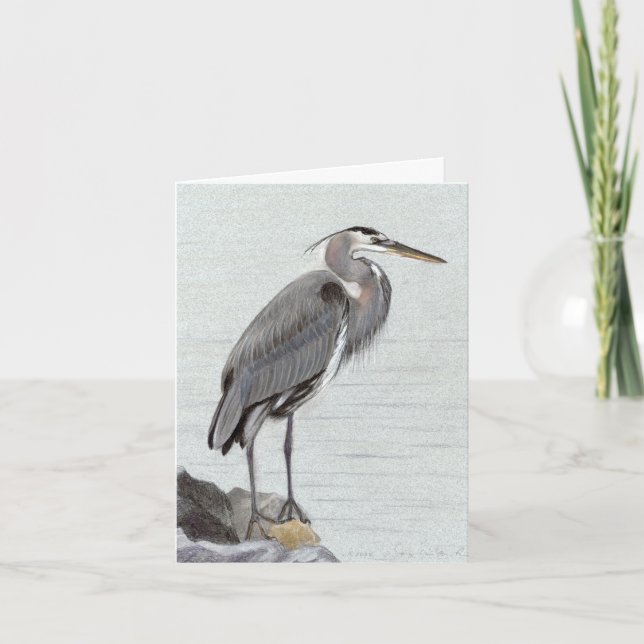Great Blue Heron Card (Front)