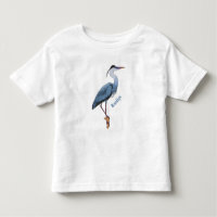 Great blue heron cartoon illustration