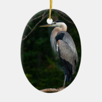 Great Blue Heron Ceramic Tree Decoration