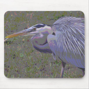Great Blue Heron Challenge Mouse Pad