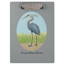 Great Blue Heron Clipboard