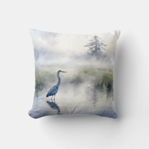 Great Blue Heron in a Salt Marsh Cushion