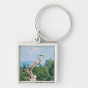 Great Blue Heron Key Ring