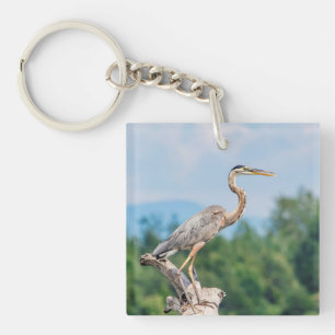 Great Blue Heron Key Ring