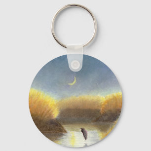 Great Blue Heron Key Ring