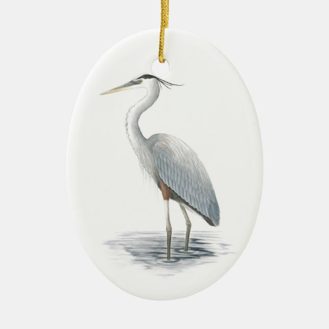 Great Blue Heron Ornament (Front)