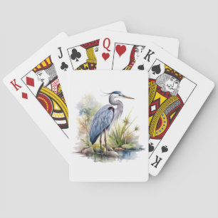 Great Blue Heron Playing Cards