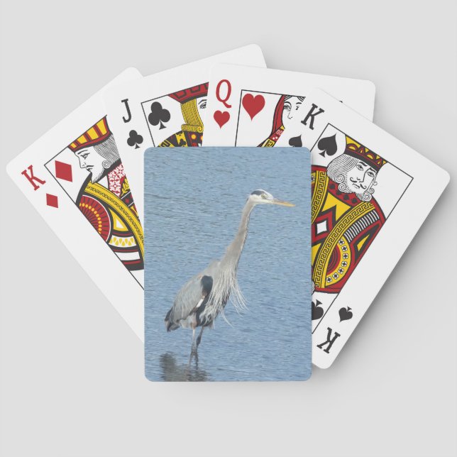 Great Blue Heron Playing Cards (Back)