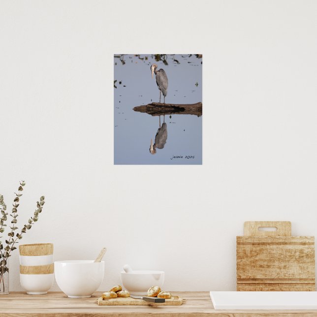 Great blue heron poster (Kitchen)