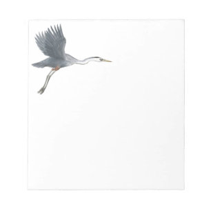 Great Blue Heron Taking Off Notepad