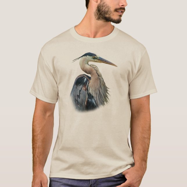 Great Blue Heron Tee Shirt (Front)
