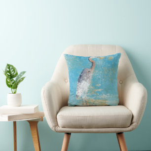 Great Blue Heron   Throw Pillow